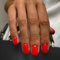 Ceboic 24 Pièces Court Carré Faux Ongles Orange Rouge French Press on Nails Couleur Pure Ongles à Coller Ballerine Acrylique Faux Ongles Autocollants Naturel Ongles Artificiels pour Femmes et Filles