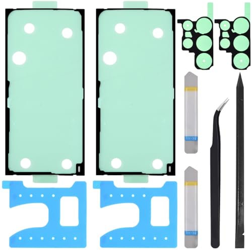 ZHUROUPU Back Battery Door Cover Adhesive Tape for Samsung Galaxy S23 Ultra 5G SM-S918B, Battery Cover Waterproof Film Adhesive for Samsung Galaxy S23 Ultra SM-S918U S918W S918E (2 PCS) with Tools