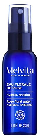 Melvita - Eau Florale de Rose Hydratante - 100% Naturelle, Idéale comme Tonique Apaisant ou Brume Rafraîchissante - Parfum Délicat pour le Bien-Être Quotidien - 200 ml