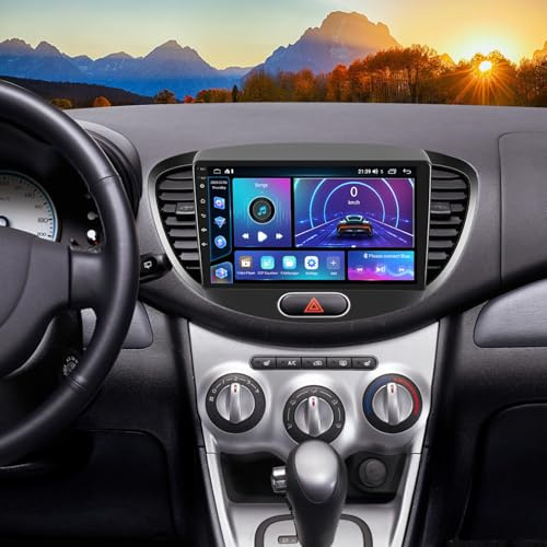LICHENGTAI Android 13 Autoradio für Hyundai i10 2007-2013 mit Wireless Carplay Android Auto, 9 Zoll Touchscreen Auto Radio 2 Din mit Bluetooth Mirror Link WiFi FM/RDS GPS Rückfahrkamera, 2+32G