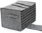Qacpahucy Boîte de Rangement en Feutre pour Rangement Camping-Car Rangement Vaisselle Support pour Assiettes Design Pliable Peut contenir 8 Assiettes et 6 Tasses（Gris）