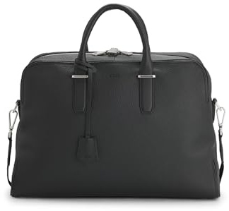 BOSS Weekender Aus Genarbtem Leder Mit Logo-prägung