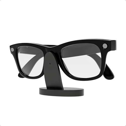 Steinwhale Charging Dock for Ray-Ban Meta Glasses, Pin Contact Fast Dedicated Station with LED Indicator, Travel-Friendly Design, Compatible with Wayfarer, Skyler, Headliner, Oakley Models (Schwarz)