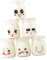 Gatuida 6 pièces Bocaux Verre pour Yaourt de Pots à Pudding avec Design de Visage Résistants Chaleur Parfaits pour Desserts et Yaourt