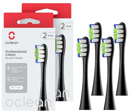 Oclean Professional Toothbrush Head 4 pcs Black