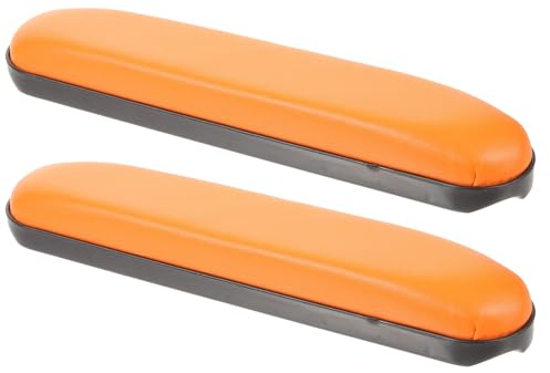 POPETPOP 2pcs Wheelchair Handrails Arm Pads for Chair Armrest Protective Cushions Abs Padding and Leather Cover for Drive Wheelchair Parts and Accessories