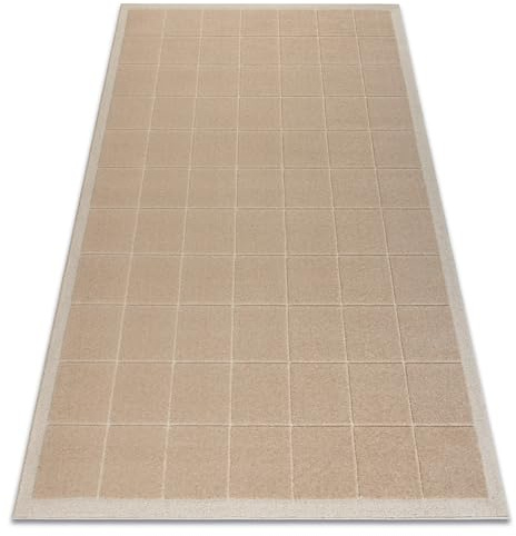 rugsx Wollteppich Flux OSTA Kollektion 461.118.SA131-100% Wolle - modern - Geometrisch, Strukturell, Loft - Oeko-TEX Zertifiziert, beige/Creme 120x170 cm