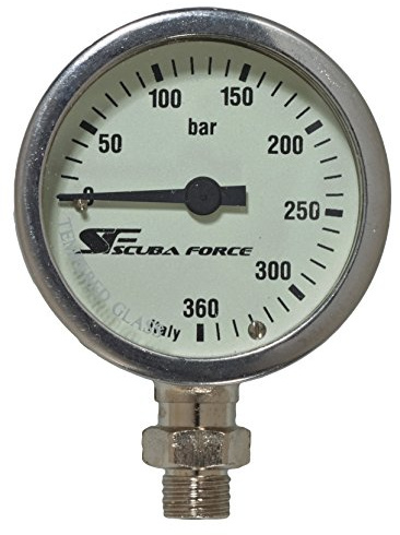 Scuba Force Finimeter SPG52 360 bar Tauch-Sets, schwarz, One Size
