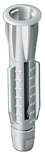 allfa Allzweckdübel mit Kragen, 10 x 60 mm 22000-10 (Allrounddübel Dübel Gasbetondübel Gipsdübel Gipskartondübel Mehrzweckdübel Porenbeton-Dübel Spreizdübel Standardbefestigung) (Pack à 50 Stück)