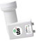 Venton Twin LNB LT-T 0.1 dB I Doppel LNB für 2 Teilnehmer inkl. Wetterschutz & F-Steckern - UHD Full HD-TV 4K 3D tauglich I Satelliten LNB 2fach mit eingebautem Multischalter I Sat Zubehör