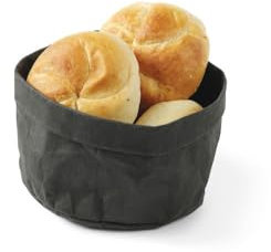 HENDI Brottaschen, aus Papier, Brotkorb, Hergestellt aus lebensmittelechtem, waschbarem Kraftpapier, 170x170x(H)150mm, Beige