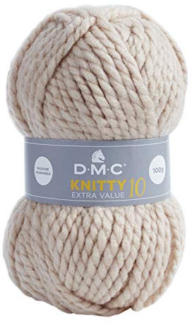 DMC - Lana Knitty 10 - Ovillo de 100 g - 82 m | Lana gruesa, increíblemente rápida de tejer, perfecta para principiantes| 21 colores disponibles