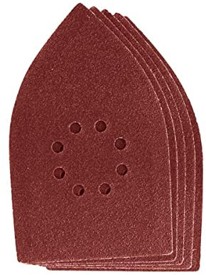 Dekton 5PC Hook and Loop Palm Sanding Sheets 175mm/Extra Coarse - 40 Grit | Ideal for Palm Sanders | Multi-Surface Use on Wood, Metal, Plaster, Plastics & Paint | Heavy-Duty Sanding Performance