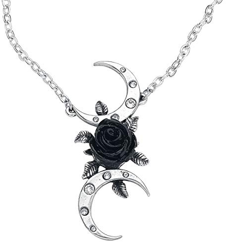 Alchemy Gothic The Black Goddess Necklace Silver-Coloured