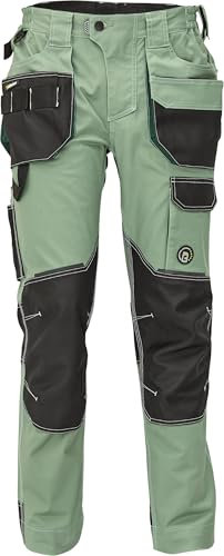 Dayboro Pantalones de Trabajo para Hombre - Ultra Cómodos - Elásticos y Duraderos con Bolsillos para Rodilleras - Verde 62