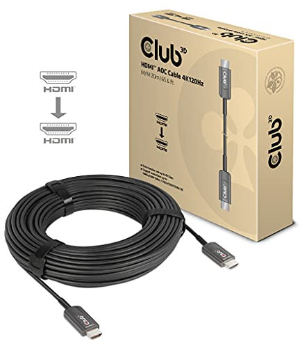 CLUB 3D Cable OPTICO HDMI A - A 2.1 4K120HZ UHD 20 M Retail