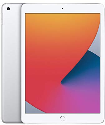 2020 Apple iPad (10,2-zoll, Wi-Fi, 128GB) Silber (Generalüberholt)