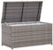 Canditree Outdoor Storage Box Poly Rattan, Patio Garden Deck Box, Storage Chest Container for Cushions Tools (Grey)