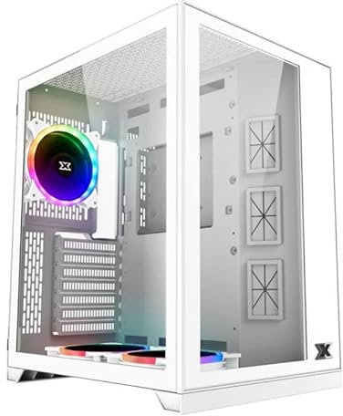 Boitier Moyen Tour ATX Xigmatek Aquarius S RGB avec Panneaux vitrés (Blanc)