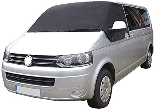 Auto Abdeckung T5 Fensterfront Scheibenabdeckung Eisschutz Scheibenabdeckung 600D Dickes Oxford-Tuch Windschutzscheibenabdeckung Anti Frost, Ice, Staub für V VV T5 Wohnmobil