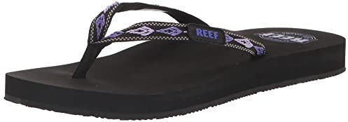 Reef Ginger, Chanclas Mujer, Negro, Morado, 40 EU
