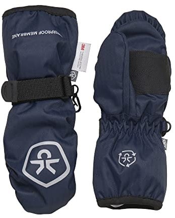 Color Kids Kids Mittens 2 Blau - Thinsulate™ Warme wasserdichte Kinder Fäustlinge, Größe 6-8 Jahre - Farbe Total Eclip