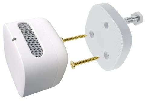 Smart Air Quality Monitor Wall Mount Bracket Hidden Holder For Amazon (White)
