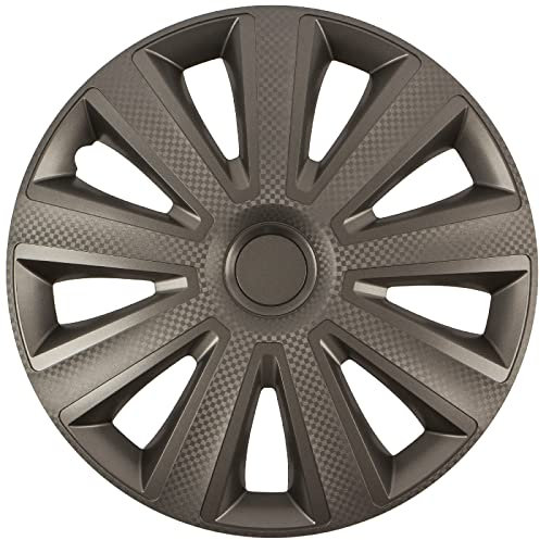 Zentimex SET Z480483 Radkappen Satz (4Stück) + Handschuhe 16 Zoll AVIATOR carbon grau