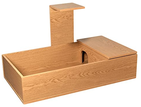 Habistat - Oak Tortoise Table - 109 x 61 x 63cm (43 x 23 x 25) - Covered & Spacious Living Environment - Flat-Packed - Easy To Assemble Tortoise Enclosure