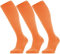 GRAPMKTG 3er-Pack FußballSocken für Männer und Frauen Softball Baseball Fußballstutzen Stutzenstrumpf Fußball-Kniestrümpfe für Kinder Erwachsene Schlauchsocken Orange 39-42