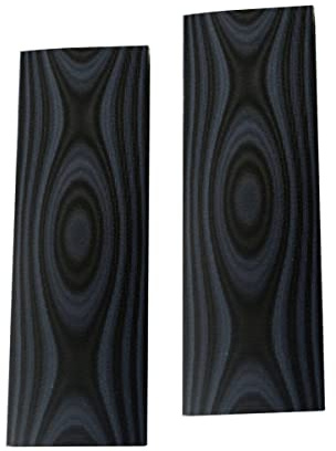 2 Stück G10 Waage Messergriff Material, Messermacher DIY Platten G10 Griffe Micarta Rohlinge Platten Material (grau & schwarz)