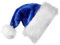 VEYLIN Weihnachtsmütze, blau, Weihnachtsmannmütze, groß, für Erwachsene, Männer, Frauen, verdickt, warm, Weihnachtsfeierhüte