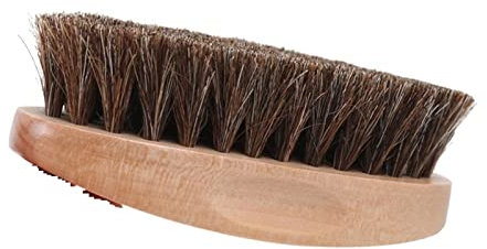 OTCPP Schuhbürsten, Pferdehaarbürste aus Holz, Leder, weiches Polierwerkzeug, Reinigungsbürste for Wildleder