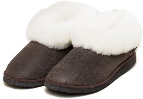 kitz-pichler Lammfell-Hausschuh Gisi für Damen & Herren | Eine Nummer größer bestellen Vintage California, 38