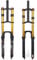 26/27.5/29 Inch Mountain Bike Suspension Downhill Rebound Adjust Mountain Bike Air Fork 130 mm Travel Double Crown Straight Front Fork QR Manual Lock B, 27.5 Inches