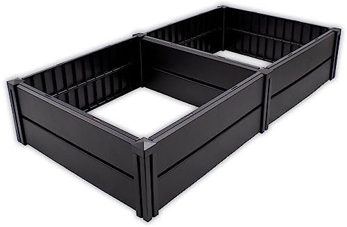 NYVI Hochbeet NYVIGreen L 158x82x31cm 336 Liter - Gartenbeet aus wetterfestem & recyceltem Kunststoff - Pflanzenbeet - Pflegeleicht, Steckmontage ohne Werkzeug - Blumenbeet