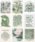 Flower Wall Art, Blumenposter Vintage Blassgrün, Sage Green Matisse Wall Art Set 9 / Minimalist Unframed Art Floral Green Paintings, Home Decor Gifts for Her, Cute Floral Bedroom Art (8x10 Inches)