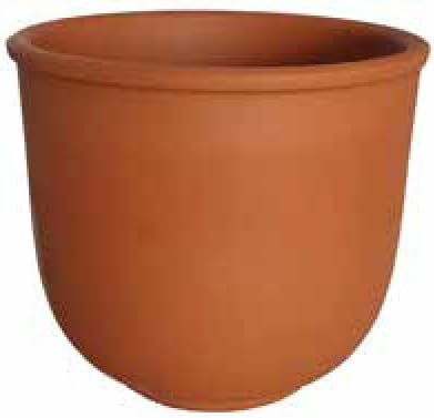 Generico Pots en terre cuite diamètre 15 cm, hauteur 14 cm (10 pièces) + dessous en terre cuite (10 pièces) - fleur en pot fabriqué en Italie