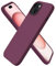 ORNARTO Compatible with iPhone 15 Case 6.1, Slim Liquid Silicone 3 Layers Full Covered Soft Gel Rubber 15 iPhone Case Cover 6.1 inch-Wine Red