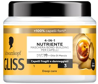 Schwarzkopf Gliss 4-in-1 Nährende Bond-Building-Maske für Haare, 400 ml