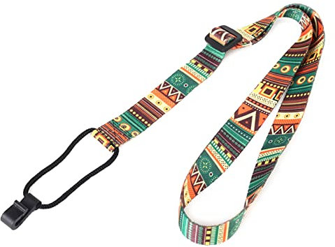 YOUNAFEN Ukulele Strap - Adjustable Ethnic Ukulele Shoulder Strap with J Hook - Multicolor Classic Style - Clip-on Guitar Accessories