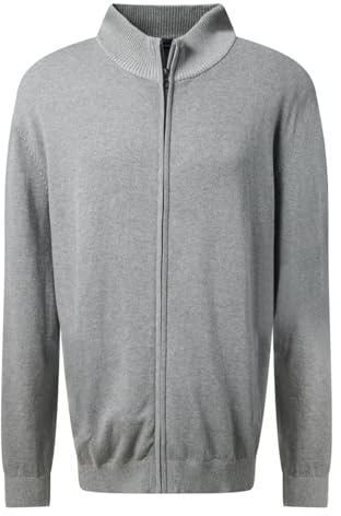 Pierre Cardin Herren Pullover Rundhals Strickjacke StKrgRV | Männer Basic Strickpulli | Mordern Fit
