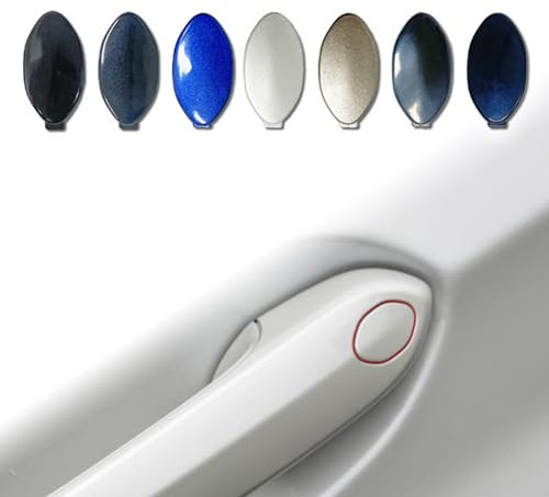 Y-QIPED Car Door Handle Key Cover Keyhole Protector Cap Lock Access Replacement for BMW Z4 X3 X4 X5 X6 X7 3 4 5 6 8 Series OE# 8089701 7470565 7470575 (Alpine White)