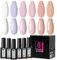 Beautilux HEMA-FREE Nagellack, semi-permanent, ohne TPO, 6 Farben, Weiß, Hellrosa, Rosa, UV-Gel, semi-permanent, UV-Gel, Soak-Off-Set, 7 ml (H-3742)