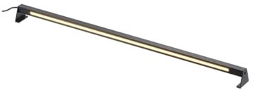 Licht-Erlebnisse LED Gartenleuchte Aluminium 100 cm lang 3000 K 1000 lm Downlight IP65 robust Wegeleuchte Garten Verandaleuchte Terrassenbeleuchtung