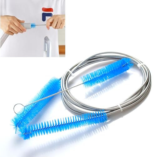 2 Stücke 8-in-1 CPAP Reiniger Schlauchbürste CPAP Reiniger Rohrbürste Rohrreinigungsbürste Pfeifenreiniger Lang Reinigungsbürste Rohrbürste für CPAP Schläuche/Tube/Zubehör (blau)