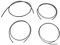 4-teiliges Ukulele-Saiten-Set, PU-Bass-Saiten-Ersatzset, Musikinstrumenten-Zubehör, Schwarz für Ukulele-Bass