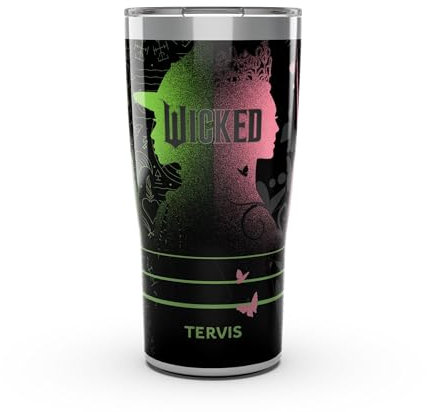 Tervis Traveler Wicked – Gobelet isotherme à triple paroi pour garder les boissons froides et chaudes, 591 ml, en acier inoxydable