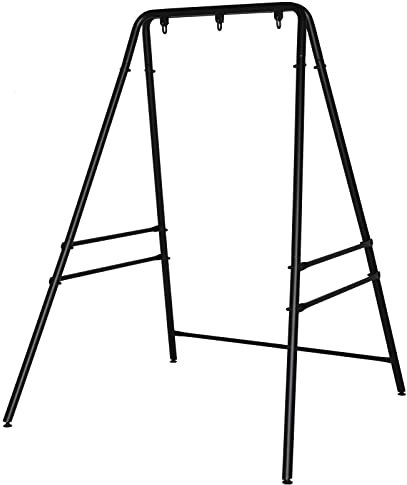 Bonnlo Hammock Stand, Swing Frame Only, Heavy Duty Swing Stand with Three Rings, Hanging Chair Frame for Garden Porch Backyard