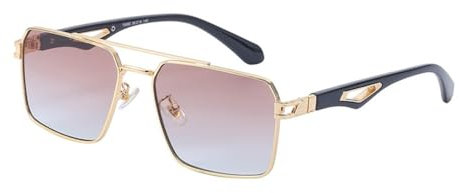 Luxusquadratische Sonnenbrille für Männer Mode Brille UV400 Sonnenbrille Frauen Trendtöne Vintage